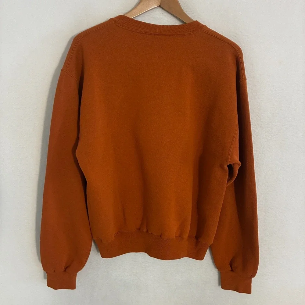 Vtg Russell Texas Longhorns Sweatshirt Adult M Crewneck Embroidered Sweater - Picture 5 of 8
